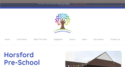 Desktop Screenshot of horsfordpreschool.co.uk